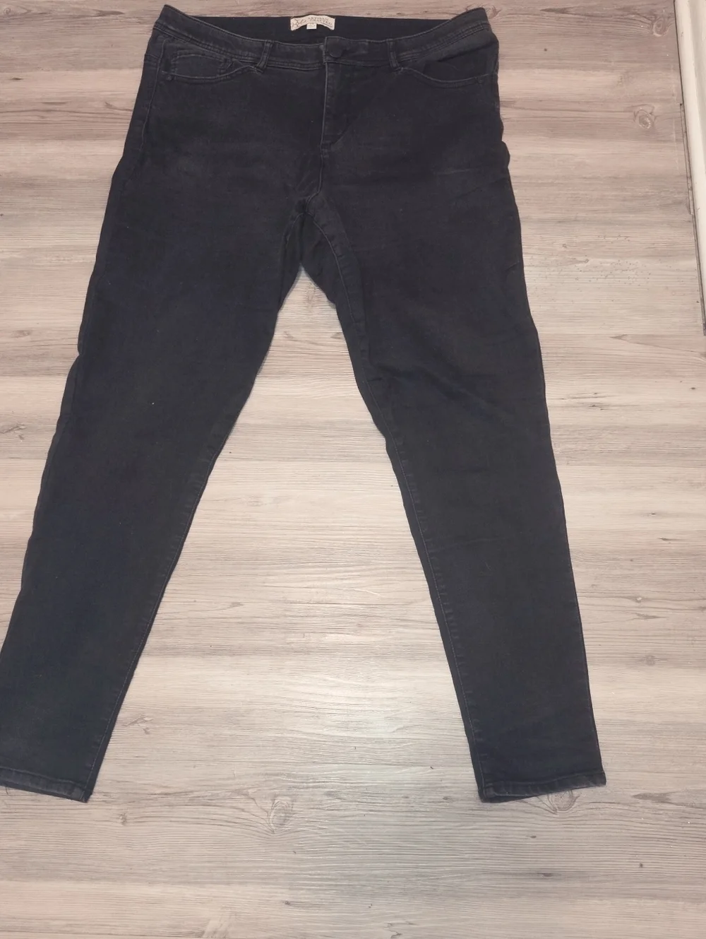 Vintage Artisan Crafted Classic Black Women's Jeans Skinny Size 14